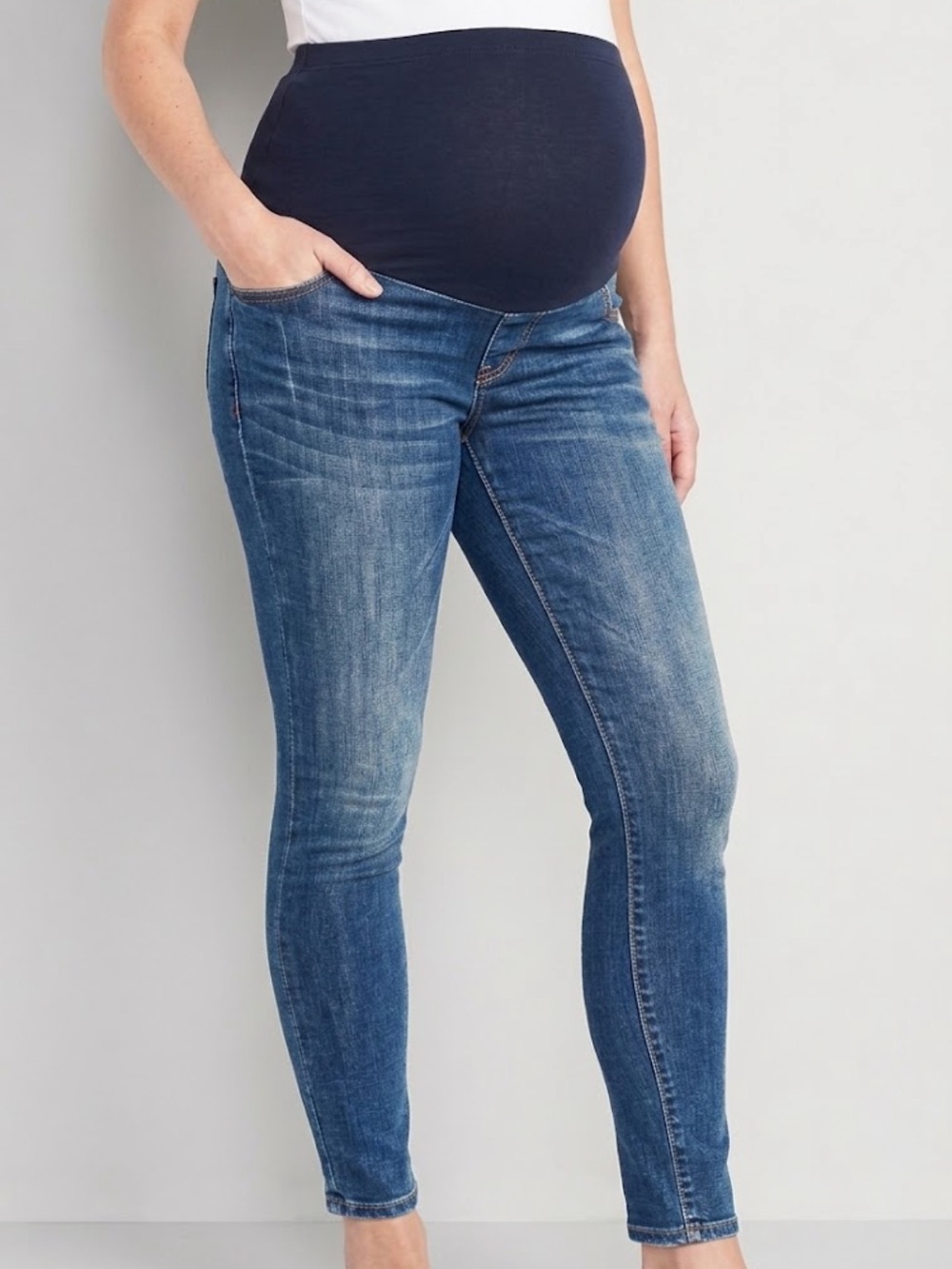 H&M Mama Maternity Skinny Jeans with Over-Belly Panel